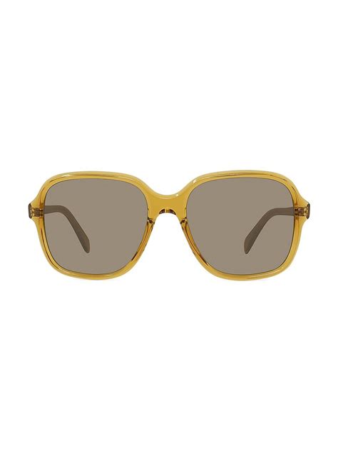 57mm square sunglasses celine|celine original sunglasses.